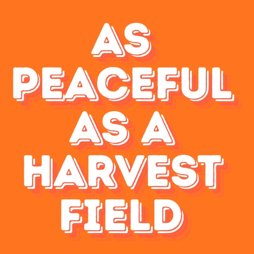 As Peaceful as a Harvest Field