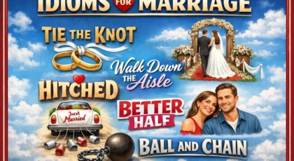 Idioms for Marriage