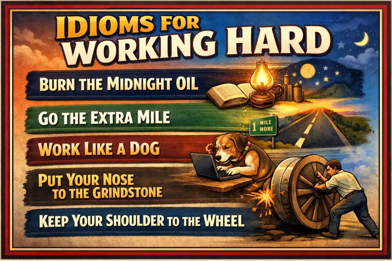 Idioms for Working Hard