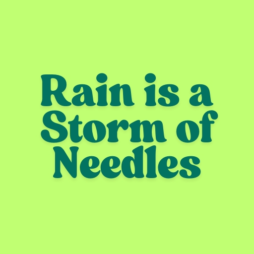 Rain is a Storm of Needles