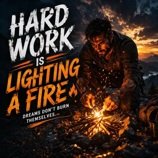 Hard Work Is Lighting a Fire