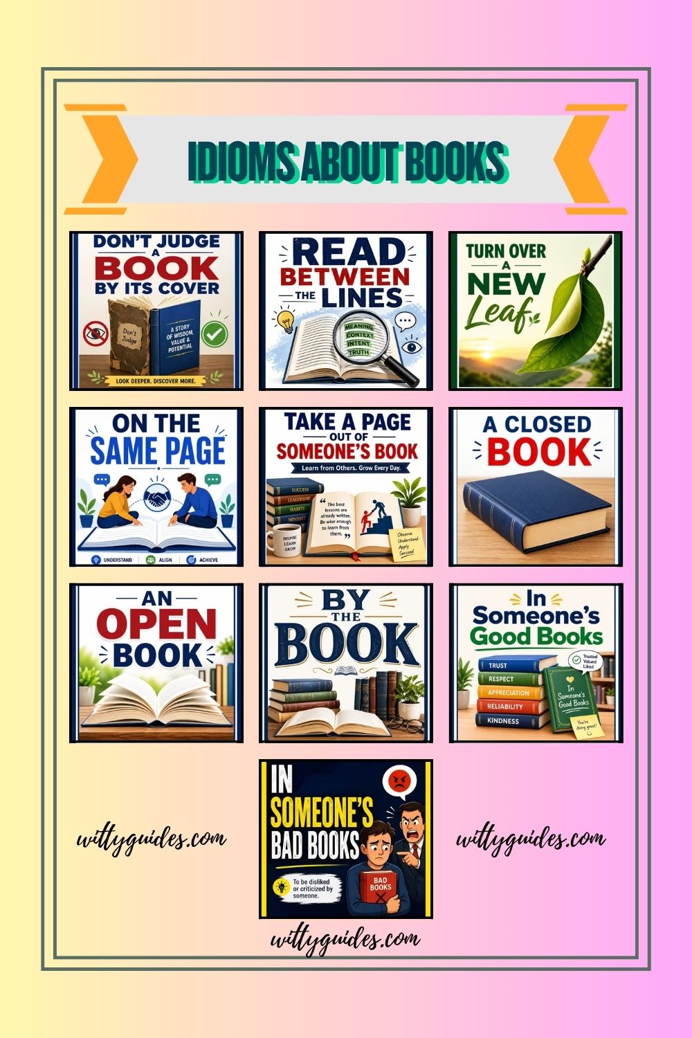 Idioms About Books