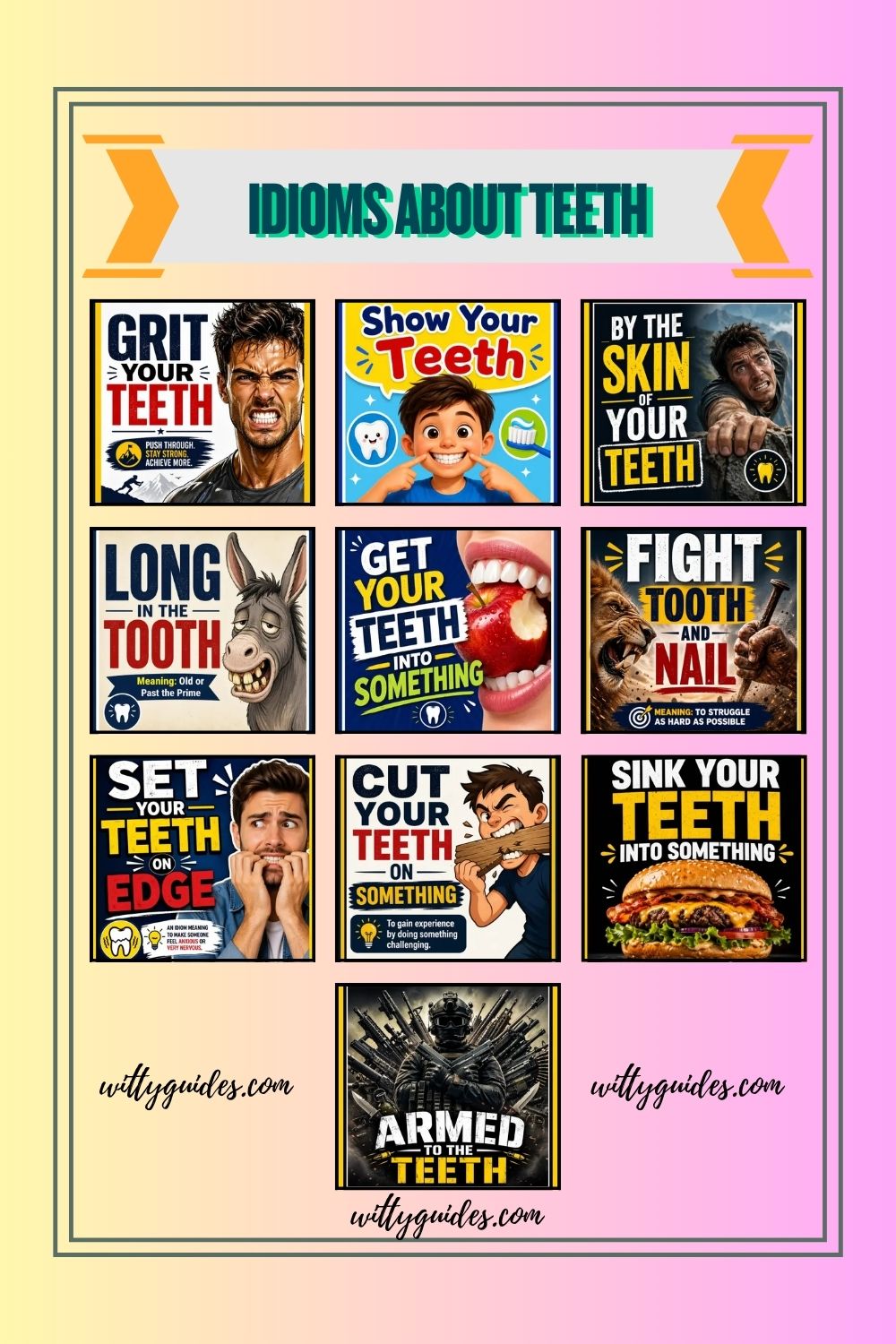 Idioms About Teeth