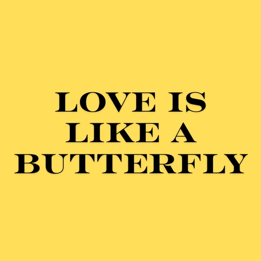 Love is like a butterfly