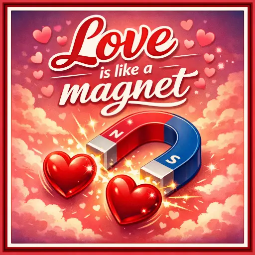 Love is like a magnet