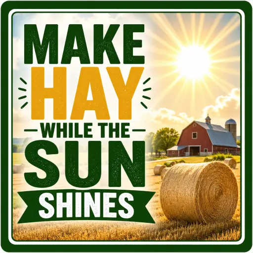 Make Hay While the Sun Shines