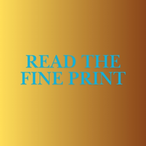 Read the Fine Print
