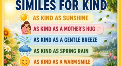 Similes for Kind