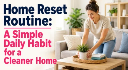 Home Reset Routine: A Simple Daily Habit for a Cleaner Home