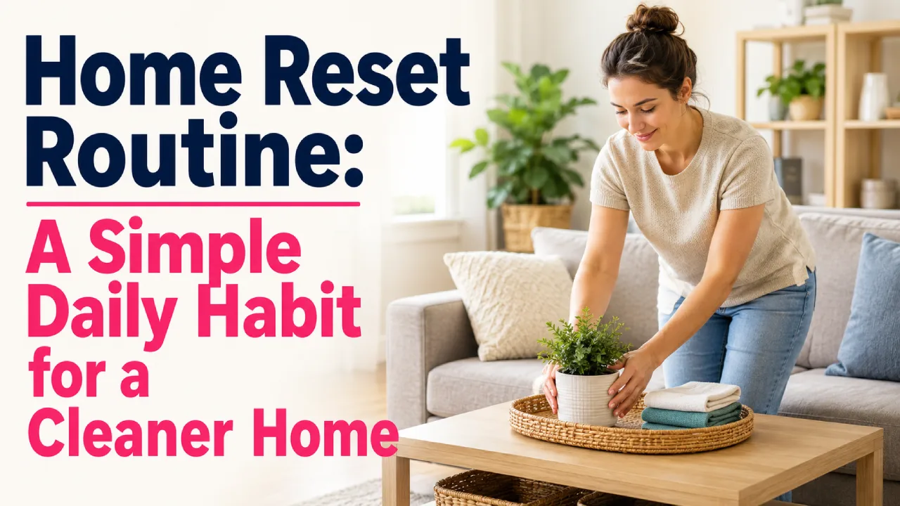 Home Reset Routine: A Simple Daily Habit for a Cleaner Home
