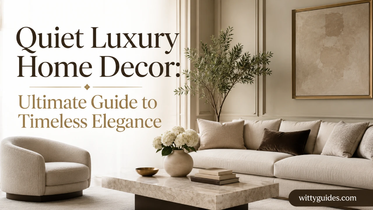 Quiet Luxury Home Decor: Ultimate Guide to Timeless Elegance