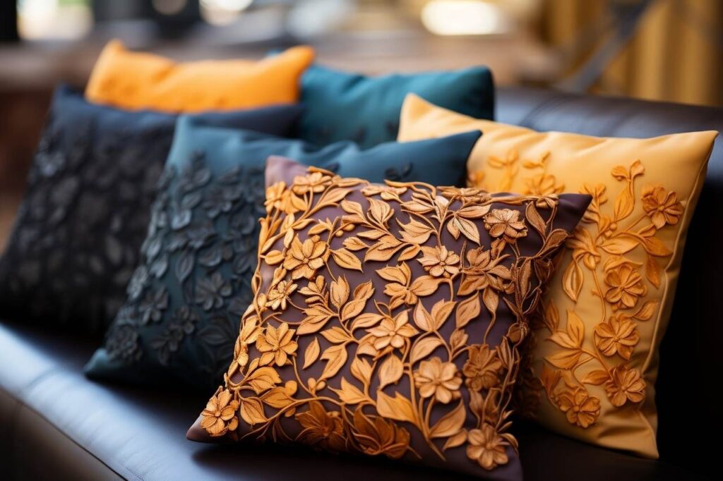 Velvet cushions
